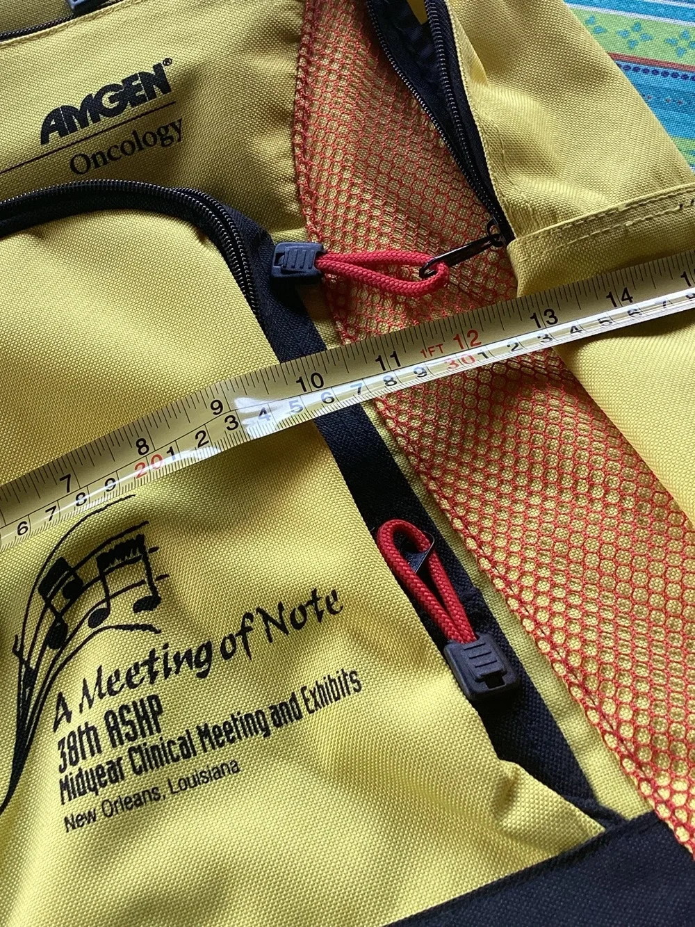 ASHP Midyear Clinical Meeting Vintage Backpack- sponsored by Amgen Oncology